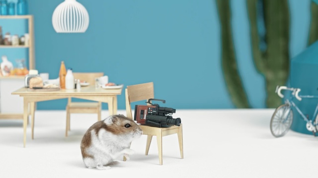 Video Reference: Table, Room, Furniture, Carnivore, Canidae, Fawn