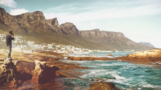 Video Reference: Mountainous landforms, Cliff, Mountain, Coast, Rock, Natural landscape, Headland, Sea, Promontory, Terrain