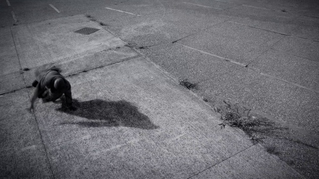 Video Reference: Black, White, Black-and-white, Monochrome, Snapshot, Monochrome photography, Asphalt, Road surface, Line, Photography