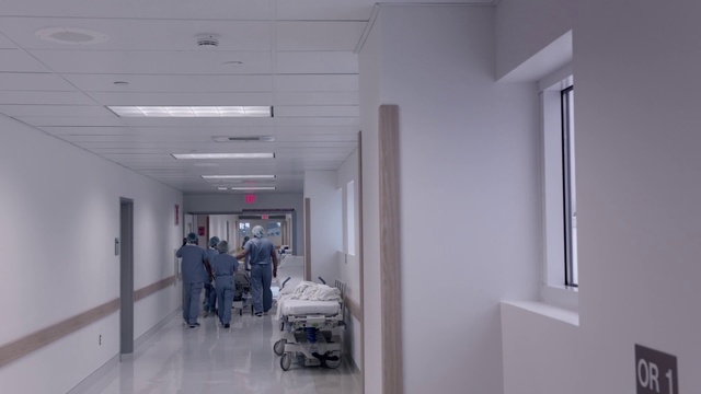 Video Reference: Ceiling, Building, Wall, Room, Architecture, Hospital, Floor, Interior design, Daylighting, Hall