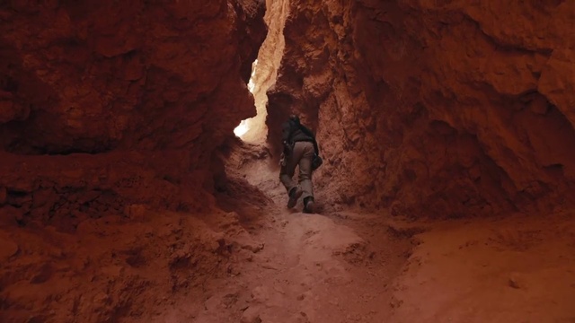 Video Reference: Formation, Narrows, Geological phenomenon, Cave, Geology, Brown, Canyon, Rock, Soil, Fault