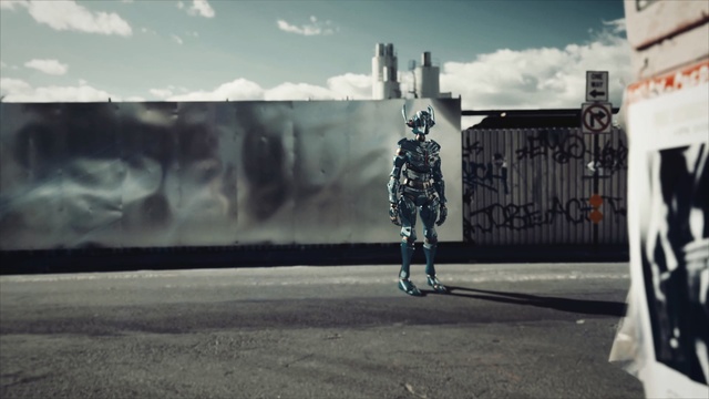 Video Reference: White, Photograph, Sky, Snapshot, Street art, Wall, Asphalt, Standing, Urban area, Art