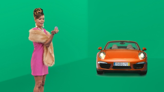 Video Reference: car, green, automotive design, vehicle, photography, vehicle door, city car, computer wallpaper, Person