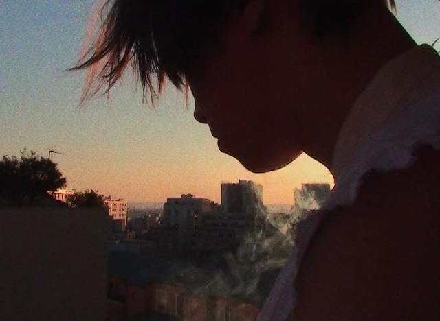 Video Reference: sky, girl, sunlight, screenshot, neck, night, darkness