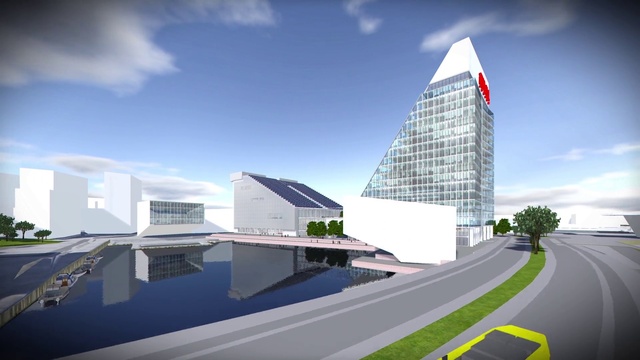 Video Reference: Architecture, Daytime, Building, Landmark, Sky, Skyscraper, Tower block, Metropolitan area, Tower, Headquarters