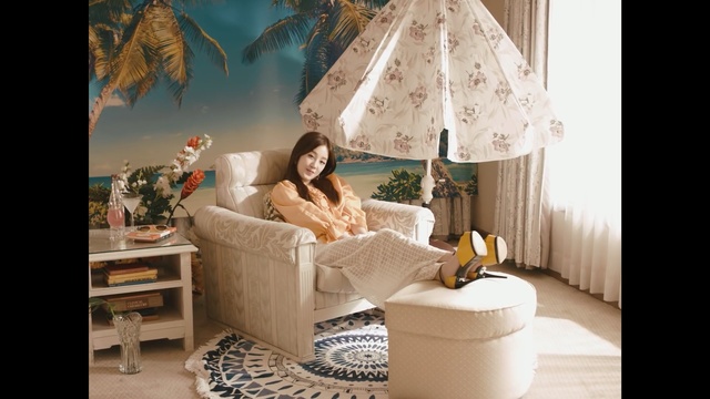 Video Reference: furniture, room, product, interior design, couch, bed, table, girl, house, chair, Person