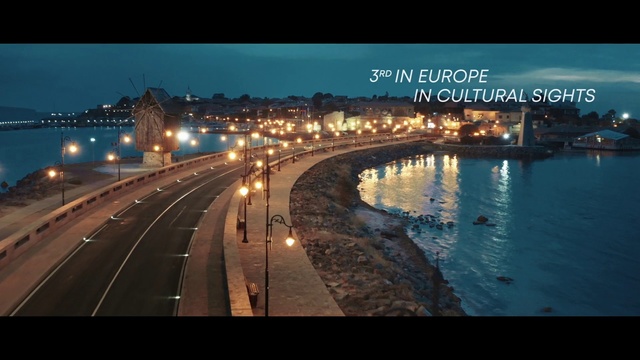 Video Reference: Night, Sky, Water, Light, Lighting, Metropolitan area, Fixed link, Urban area, City, Road