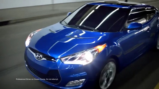 Video Reference: Land vehicle, Vehicle, Car, Hyundai, Headlamp, Automotive design, Hood, Hyundai veloster, Motor vehicle, Auto show