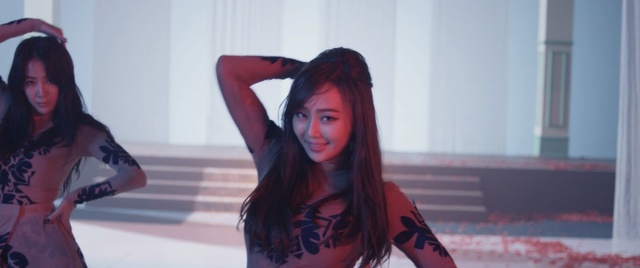 Video Reference: red, human hair color, girl, costume, Person