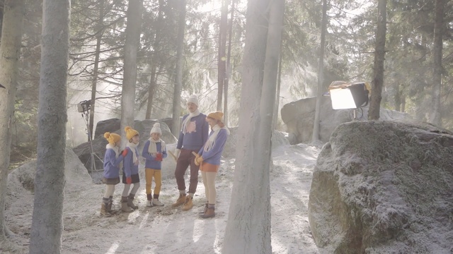 Video Reference: Atmospheric phenomenon, Tree, State park, Walking, Forest, Person