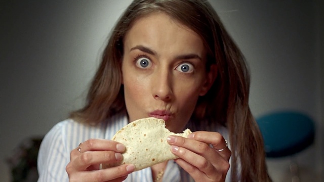 Video Reference: Junk food, Eating, Food craving, Food, Cuisine, Dish, Snack, Baked goods, Person