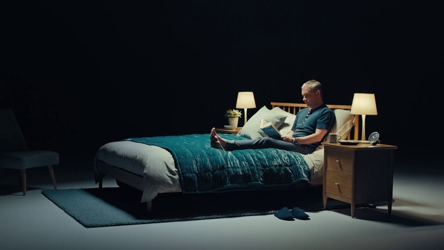 Video Reference: Bed, Furniture, Couch, Bed frame, Room, Design, Comfort, Bedroom, Mattress, Interior design