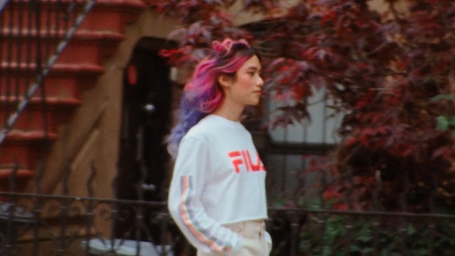 Video Reference: Hair, Photograph, Red, Pink, Hairstyle, Beauty, Snapshot, Maroon, Long hair, Street fashion, Person