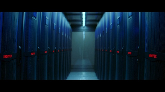 Video Reference: blue, black, darkness, light, snapshot, architecture, structure, symmetry, atmosphere, lighting, Person