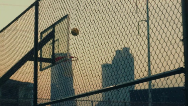 Video Reference: Net, Shadow, Line, Wall, Sky, Mesh, Chain-link fencing, Architecture, Pattern, Wire fencing