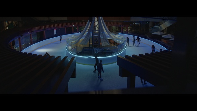 Video Reference: light, architecture, night, structure, screenshot, darkness, midnight, water, world, symmetry, Person