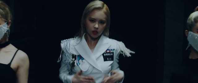 Video Reference: Facial expression, Arm, Blond, Head, Cheek, Chin, Long hair, Human, Mouth, Organ