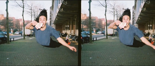 Video Reference: pole, rod, Person