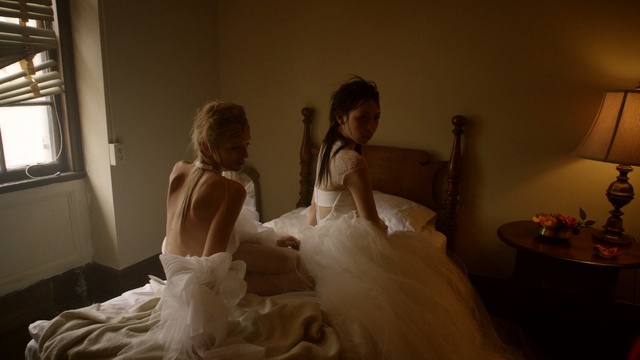 Video Reference: Dress, Gown, Wedding dress, Bride, Photograph, Bridal clothing, Bridal accessory, Ceremony, Fun, Event