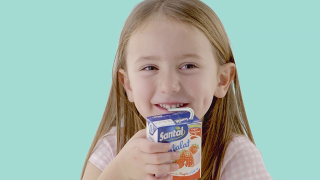 Video Reference: Nose, Child, Chocolate milk, Lactose, Blond, Dairy, Brown hair, Food, Junk food, Snack