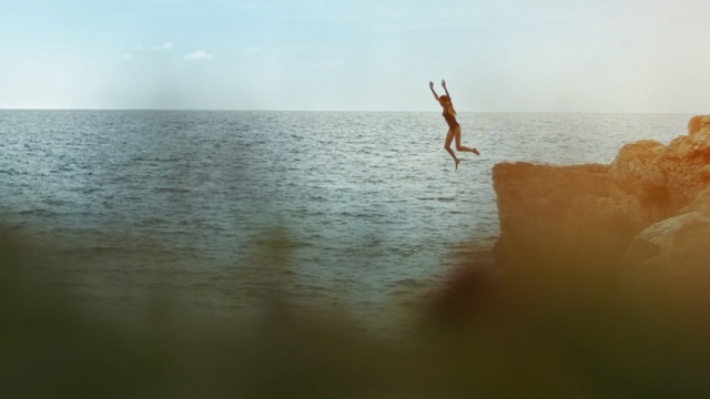 Video Reference: Water, Sea, Ocean, Sky, Horizon, Wave, Fun, Calm, Summer, Jumping