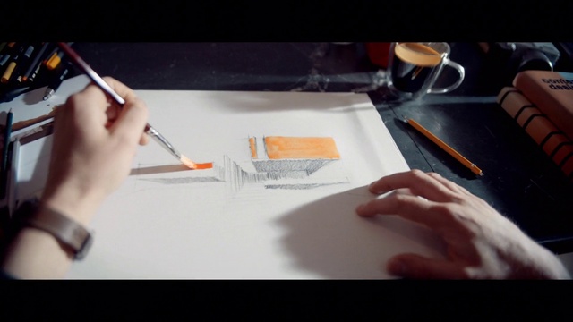 Video Reference: Hand, Finger, Watercolor paint, Drawing, Writing instrument accessory, Design, Material property, Font, Art, Paint