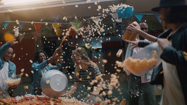 Video Reference: Photograph, World, Community, Public space, Happy, Leisure, Fun, Christmas ornament, Ornament, Event