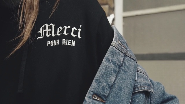 Video Reference: Clothing, Denim, Jeans, Street fashion, T-shirt, Outerwear, Fashion, Sleeve, Shoulder, Shirt