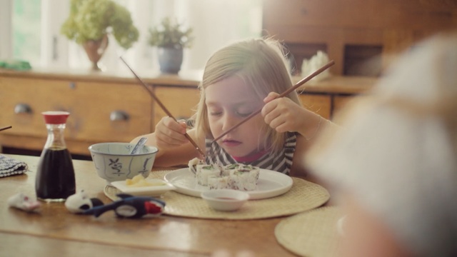 Video Reference: girl, table, Person