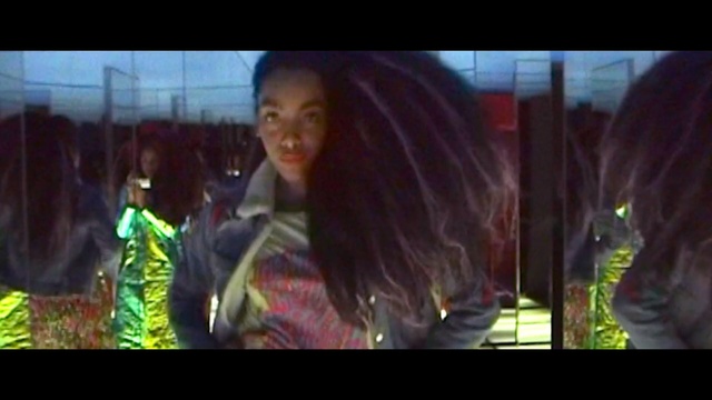 Video Reference: Fun, Music, Screenshot, Movie, Fictional character, Performance, Black hair, Smile, Magenta