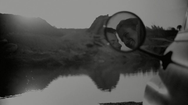 Video Reference: eyewear, white, photograph, black, black and white, monochrome photography, reflection, glasses, sunglasses, water
