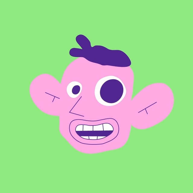 Video Reference: Cartoon, Pink, Purple, Illustration, Clip art, Line, Magenta, Art, Animation, Smile