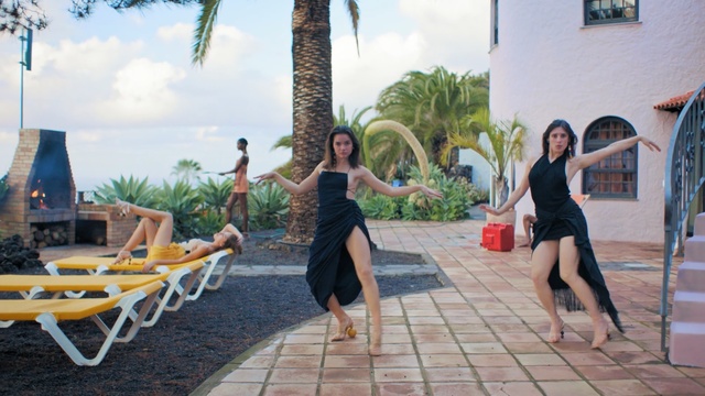 Video Reference: leisure, vacation, fun, tourism, recreation, girl, tree, travel, outdoor structure