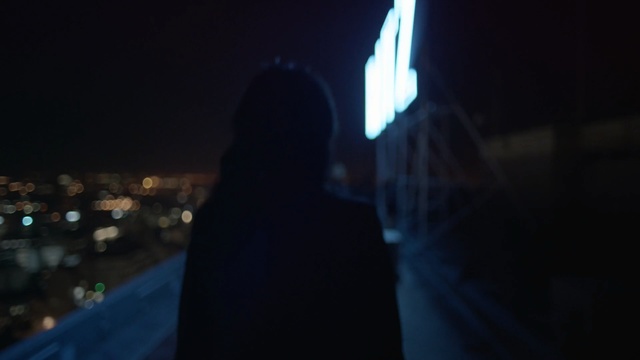 Video Reference: blue, night, darkness, light, sky, atmosphere, midnight, girl, evening, fun