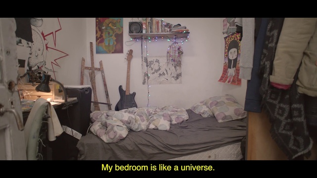 Video Reference: Snapshot, Visual arts, Art, Room, Textile, Human, Adaptation, Interior design, Photography, Furniture