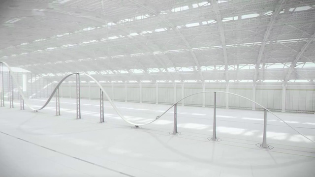 Video Reference: White, Architecture, Line, Design, Ceiling, Floor, Furniture, Glass, Flooring, Table, Person