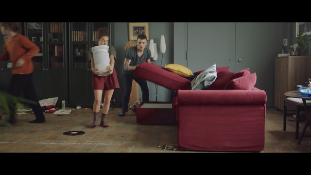 Video Reference: Couch, Furniture, Leg, Room, Sitting, Human body, Fun, Mouth, Screenshot, Photography