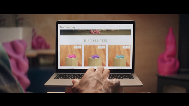 Video Reference: Computer, Laptop, Personal computer, Netbook, Output device, Touchpad, Purple, Space bar, Mammal, Gesture