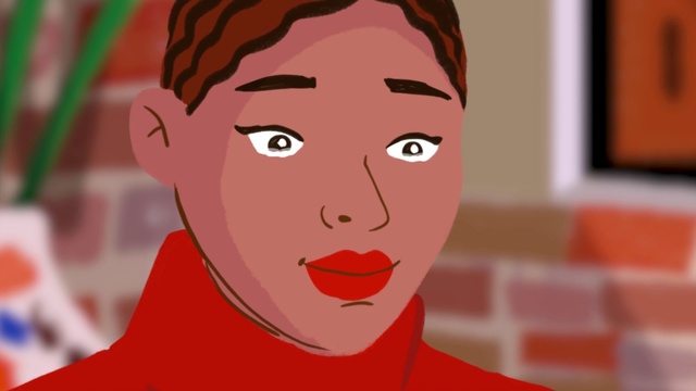 Video Reference: Forehead, Nose, Hair, Cheek, Skin, Lip, Chin, Hairstyle, Eyebrow, Eye
