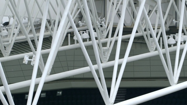 Video Reference: structure, architecture, line, daylighting, angle, steel, building, Person