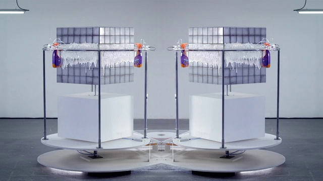 Video Reference: Display case, Furniture, Glass, Shelf, Architecture, Pulpit, Table, Transparent material, Exhibition