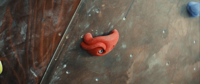 Video Reference: Red, Climbing hold, Wood