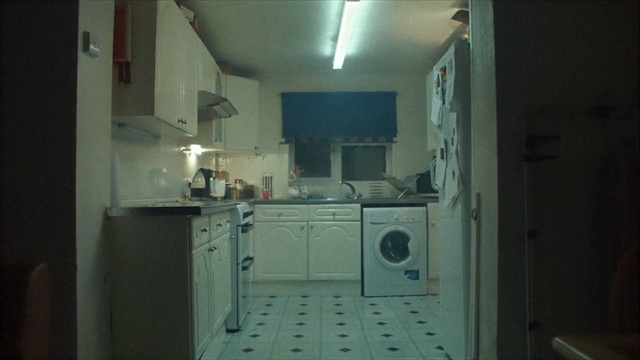 Video Reference: Property, Room, House, Architecture, Floor, Major appliance, Kitchen, Building, Furniture, Interior design, Person