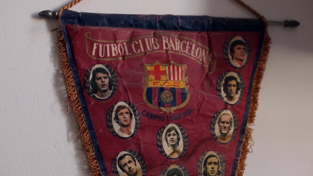 Video Reference: Banner, Advertising, Emblem, Textile, Person