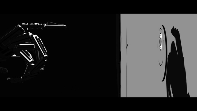 Video Reference: Black, Font, Darkness, Black-and-white, Photography, Monochrome, Technology, Animation, Graphic design, Fictional character