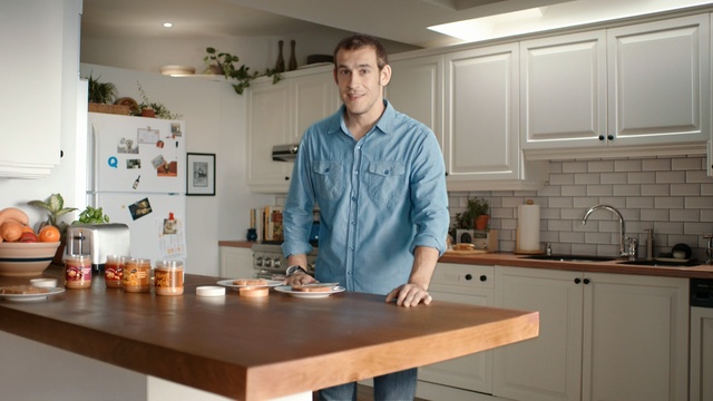 Video Reference: countertop, kitchen, cook, room, cuisine, cooking, service, food, interior design, Person