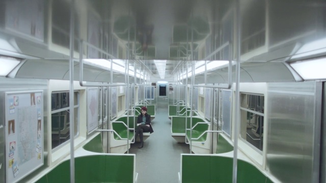 Video Reference: Building, Architecture, Daylighting, Aisle, Window, Interior design, Glass, Person