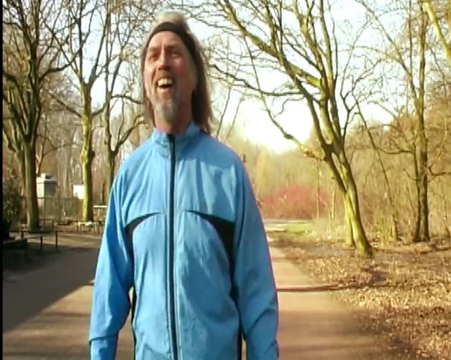 Video Reference: clothing, blue, tree, green, photograph, jacket, facial expression, person, man, day
