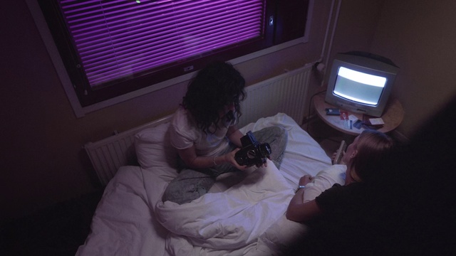 Video Reference: Light, Room, Technology, Electronic device, Sitting, Bed, House, Comfort, Gadget, Furniture