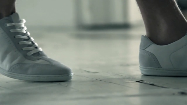 Video Reference: Footwear, White, Shoe, Floor, Sneakers, Flooring, Ankle, Plimsoll shoe, Sportswear, Outdoor shoe